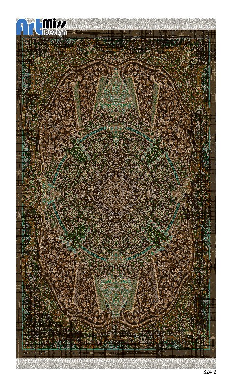 فرشینه و  قالیچه درجه1 در ابعاد متنوع با ترمز فرش زمینه قهوه ای