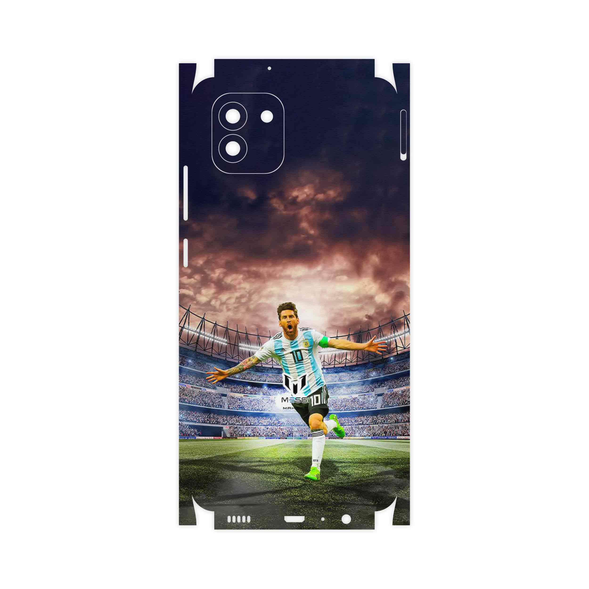 برچسب پوششی ماهوت مدل Lionel Messi 2-FullSkin مناسب برای گوشی موبایل سامسونگ Galaxy A03