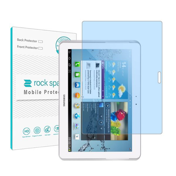 گلس تبلت سامسونگ Galaxy Tab 2 101 P5100 pictures مدل نانو هیدروژل آنتی بلو برند راک اسپیس کد 12574L