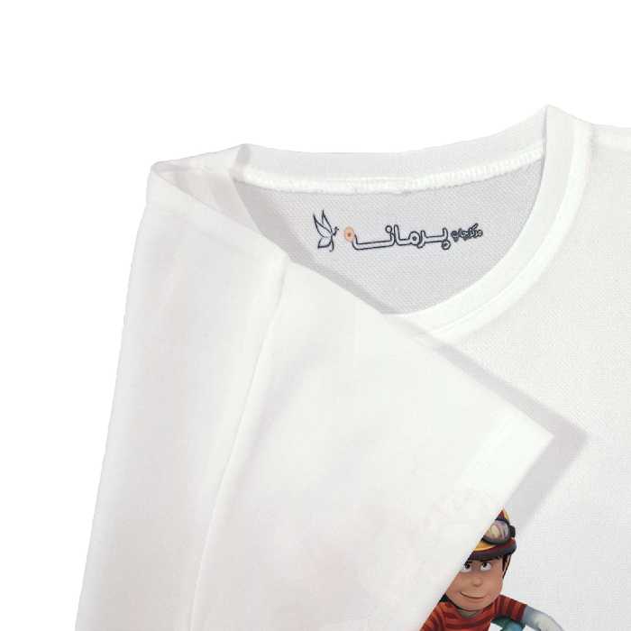 تی شرت آستین کوتاه بچگانه پرمانه طرح لوراکس کد pmt.6690
