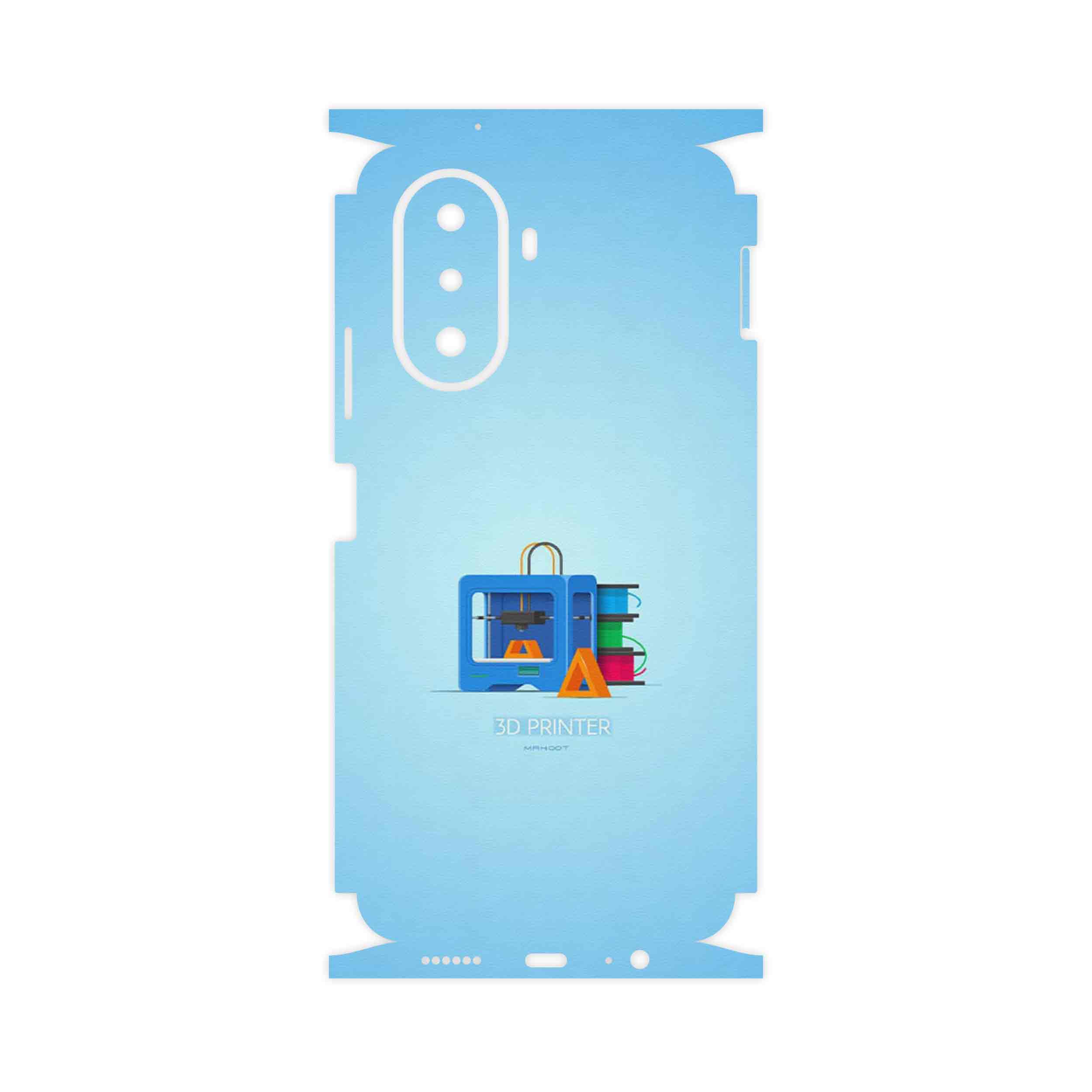 برچسب پوششی ماهوت مدل 3D Printer-FullSkin مناسب برای گوشی موبایل هوآوی Nova Y70 Plus