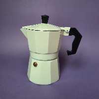 قهوه جوش 3 کاپ رنگی  جنس آلیمنیوم