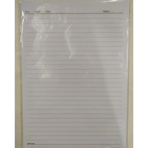 کاغذ A4 خط دار