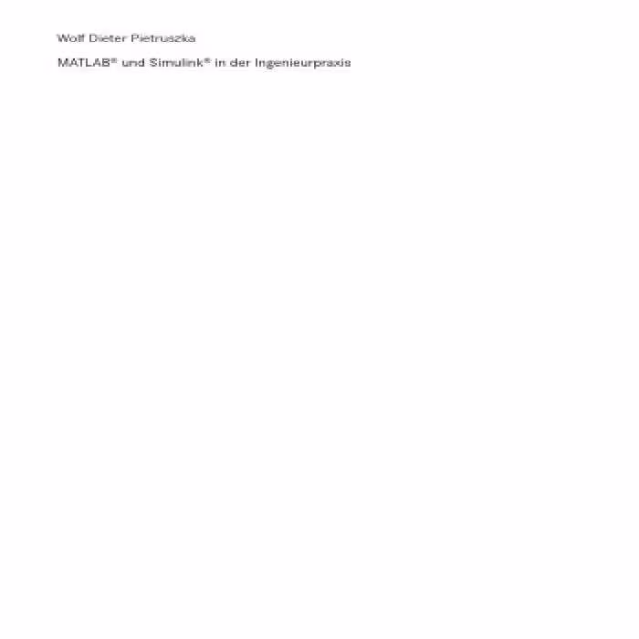 خرید و دانلود نسخه کامل کتاب MATLAB® und Simulink® in der Ingenieurpraxis: Modellbildung, Berechnung und Simulation