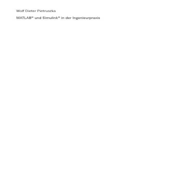 خرید و دانلود نسخه کامل کتاب MATLAB® und Simulink® in der Ingenieurpraxis: Modellbildung, Berechnung und Simulation