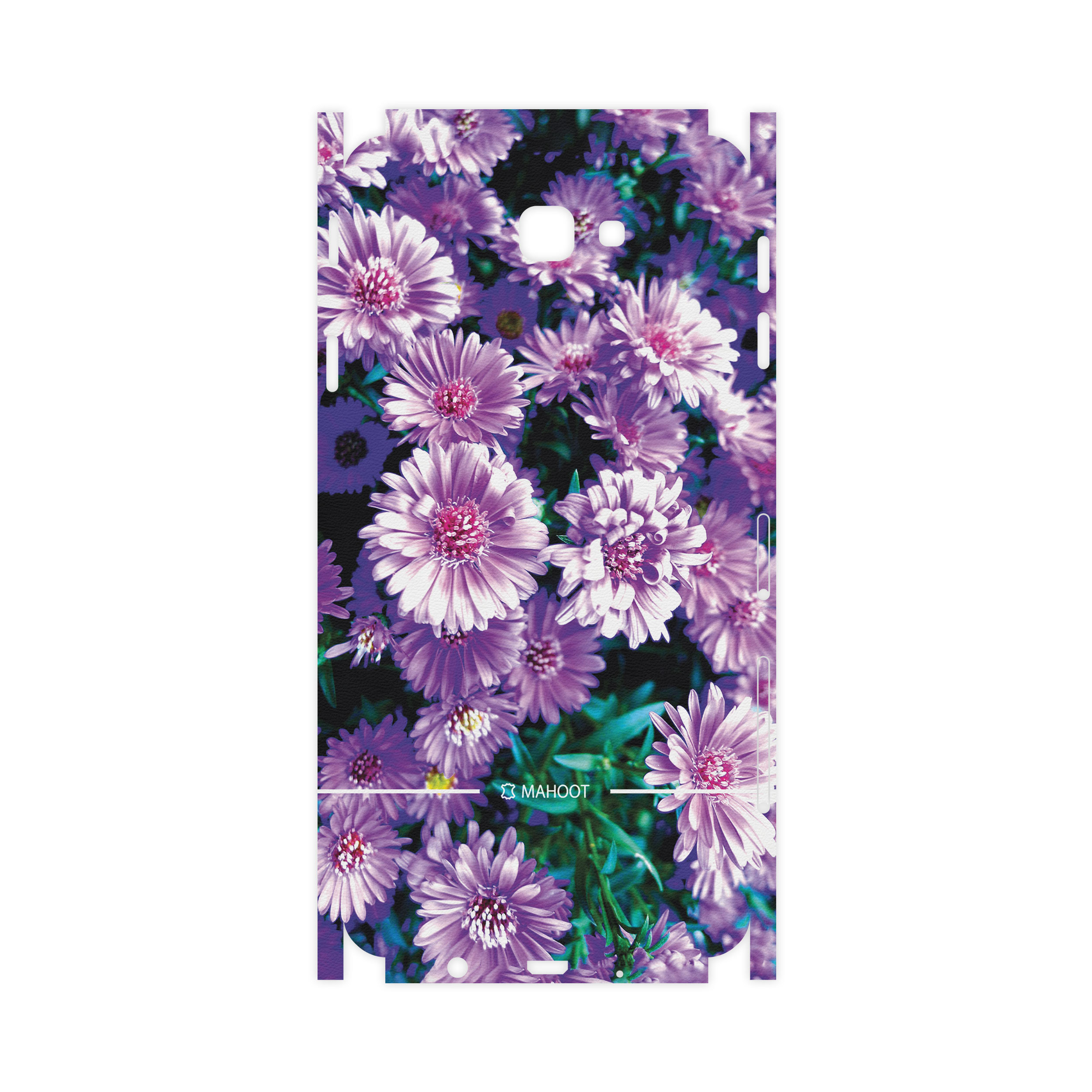 برچسب پوششی ماهوت مدل Purple-Flower-FullSkin مناسب برای گوشی موبایل سامسونگ Galaxy J7 Prime