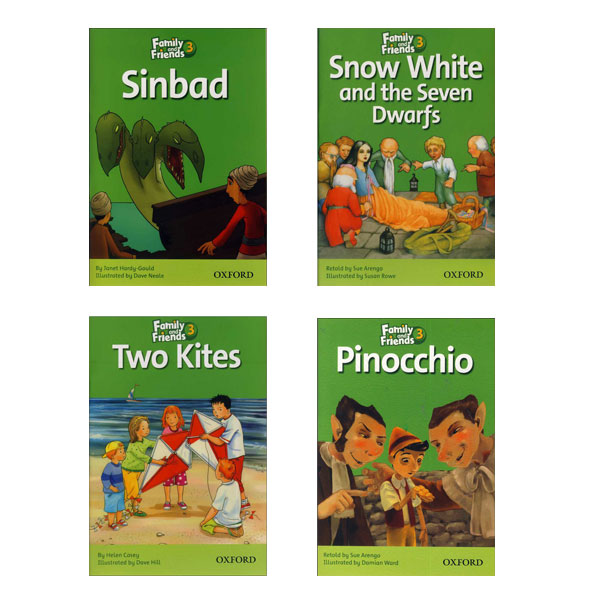 کتاب Family and Friends 3 Readers اثر جمعی از نویسندگان انتشارات زبان مهر 4 جلدی