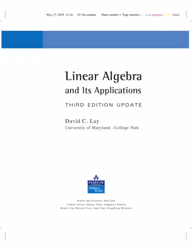 خرید و دانلود نسخه کامل کتاب Linear Algebra and Its Applications