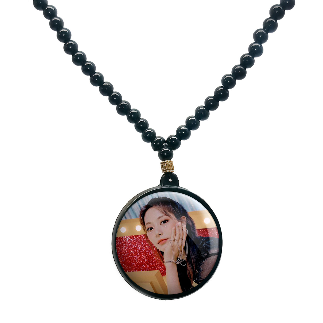 گردنبند پرمانه طرح تو ایس کد pmd.19564 مدل دو طرفه