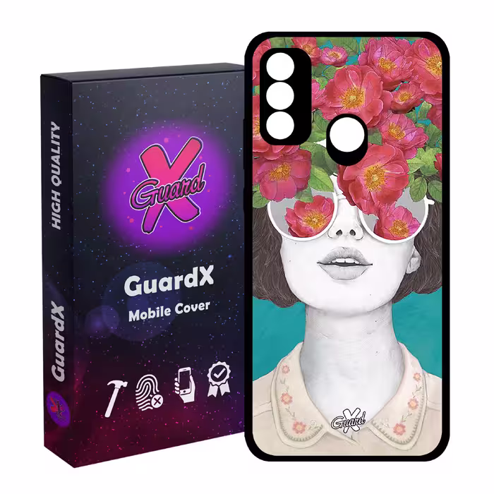 کاور گارد ایکس طرح Girl مدل Glass10148 مناسب برای گوشی موبایل هوآوی P Smart 2020