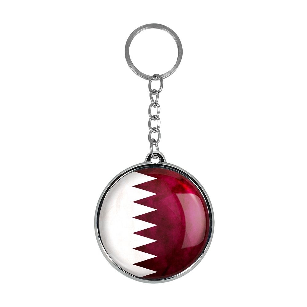 جاکلیدی خندالو طرح پرچم قطر مدل دوطرفه کد 2043620438