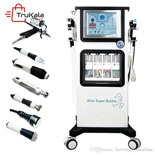 دستگاه سوپرفیشیال اکسیژنو 7 هندپیس فوق حرفه ای | 7in1 Oxygeno Super Facial Skin Care Professional