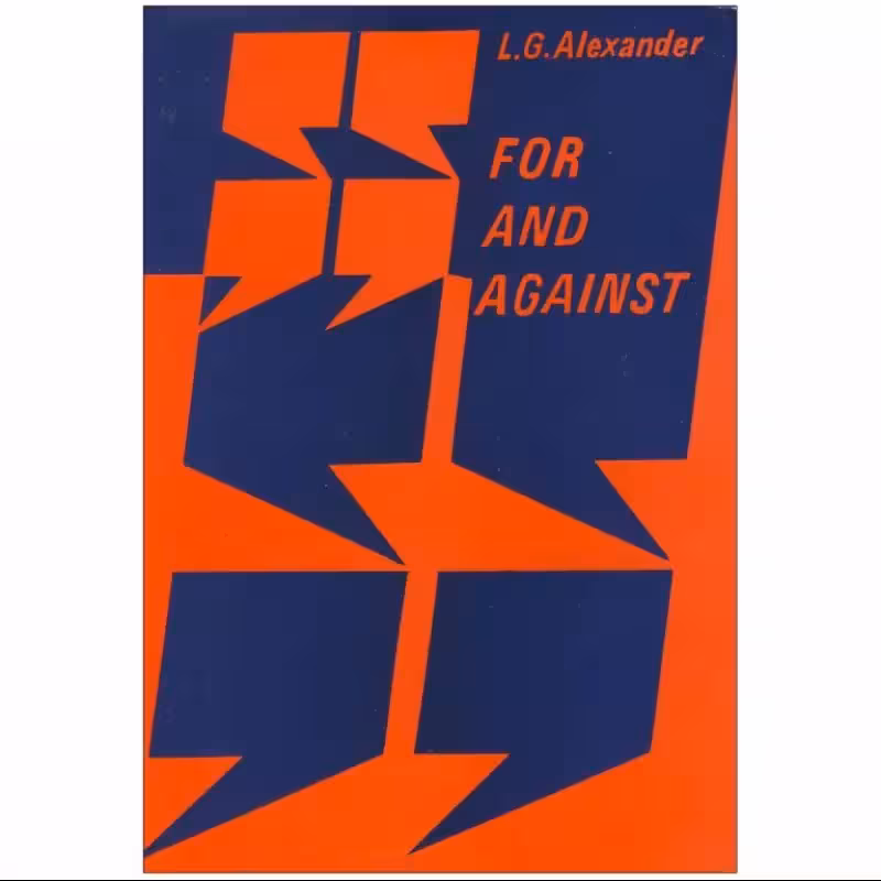 For and against کتاب