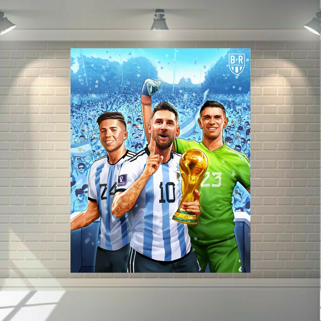 تابلو بوم طرح ستاره های آرژانتین 2022 مدل لیونل مسی کد SDB1508