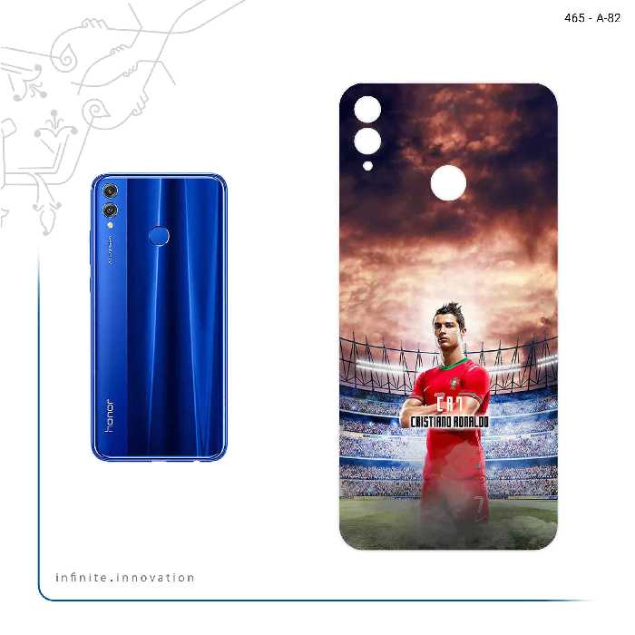 برچسب پوششی ماهوت مدل Cristiano Ronaldo 2 مناسب برای گوشی موبایل آنر 8X