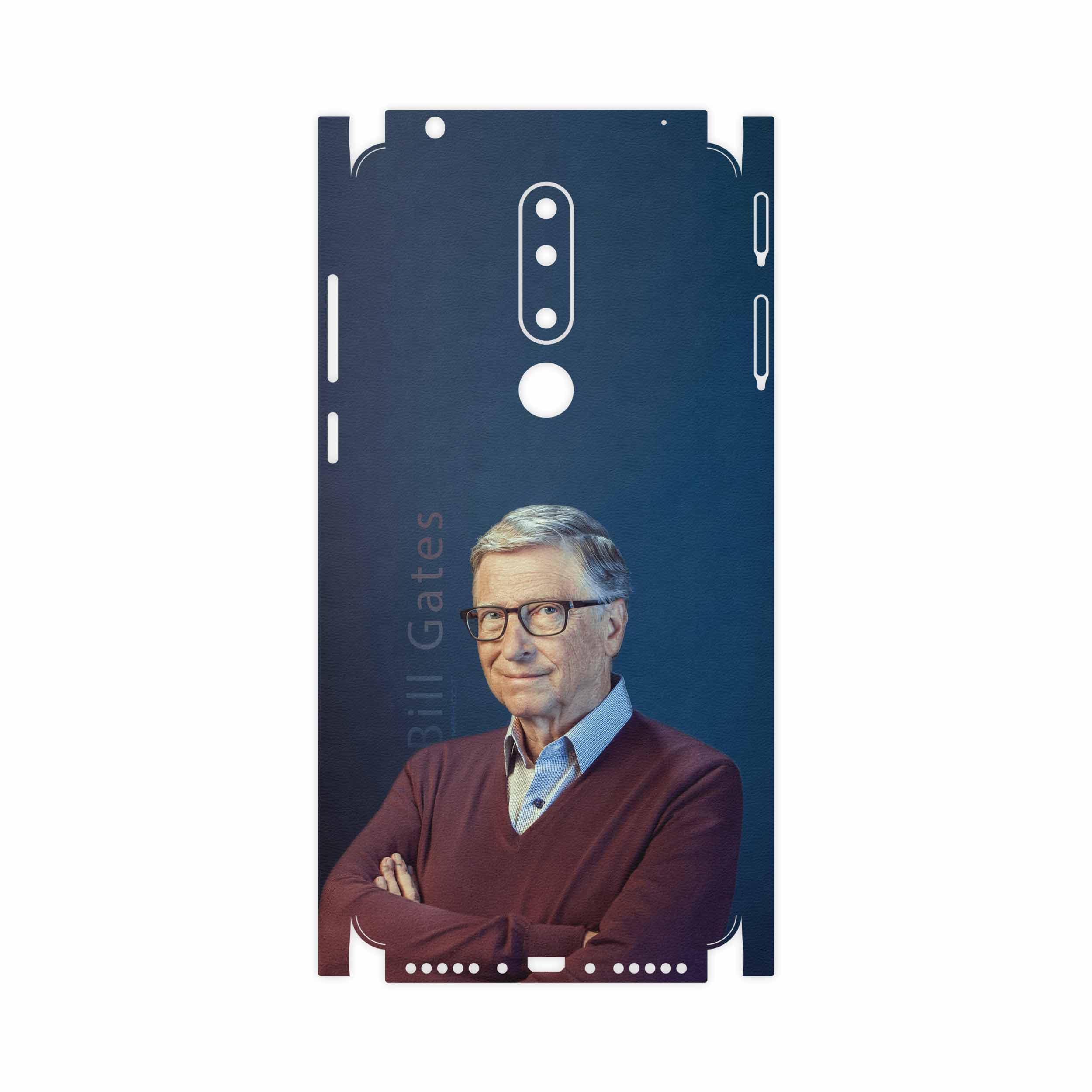 برچسب پوششی ماهوت مدل Bill Gates-FullSkin مناسب برای گوشی موبایل نوکیا 3.1 Plus