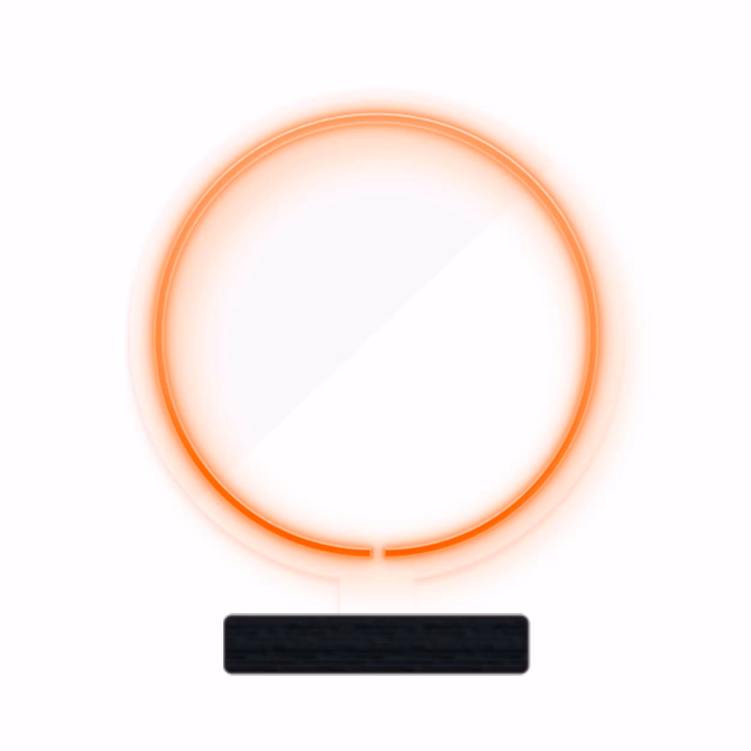 چراغ رومیزی ریموت دار مدل CIRCLE-GL_ORG-GLASS
