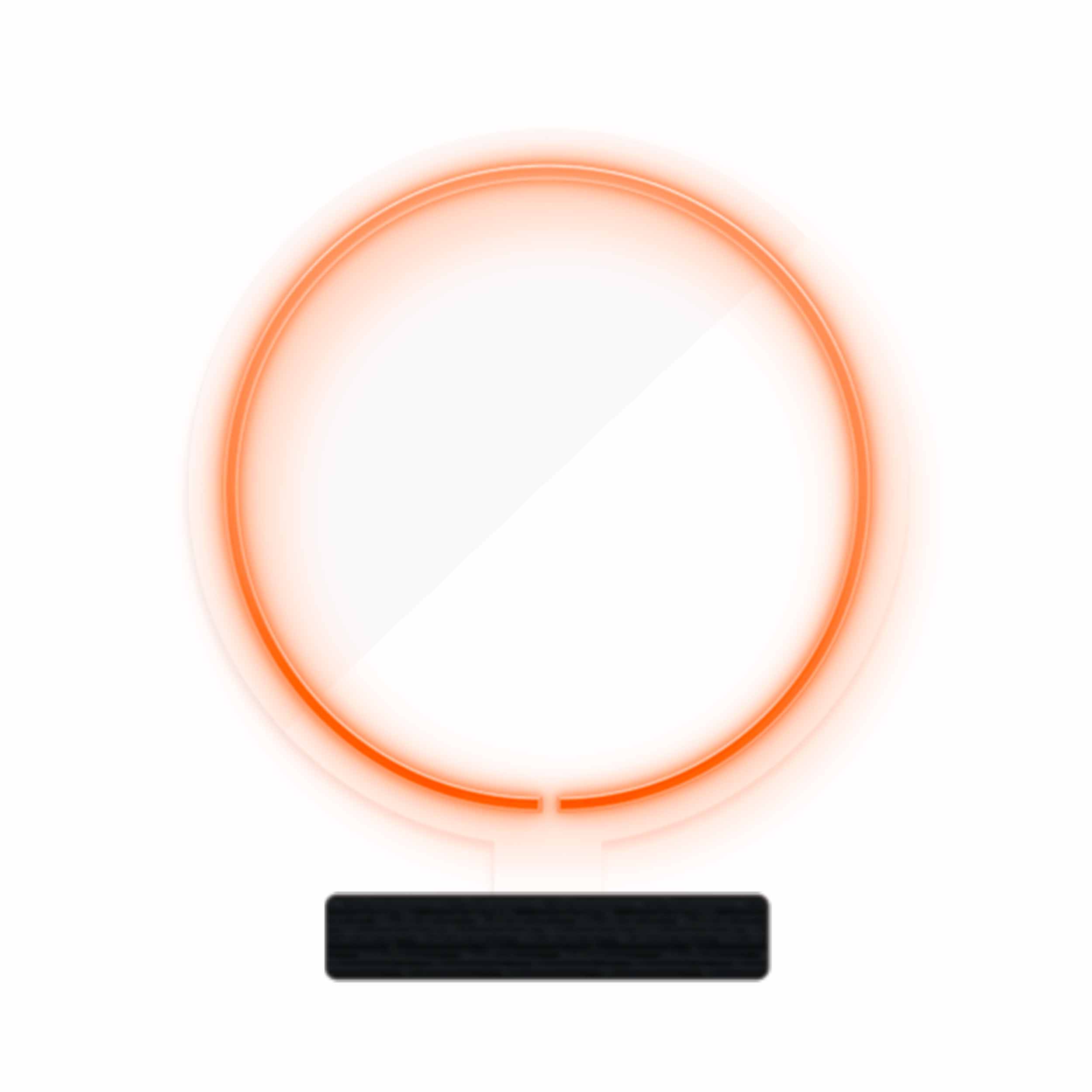 چراغ رومیزی ریموت دار مدل CIRCLE-GL_ORG-GLASS