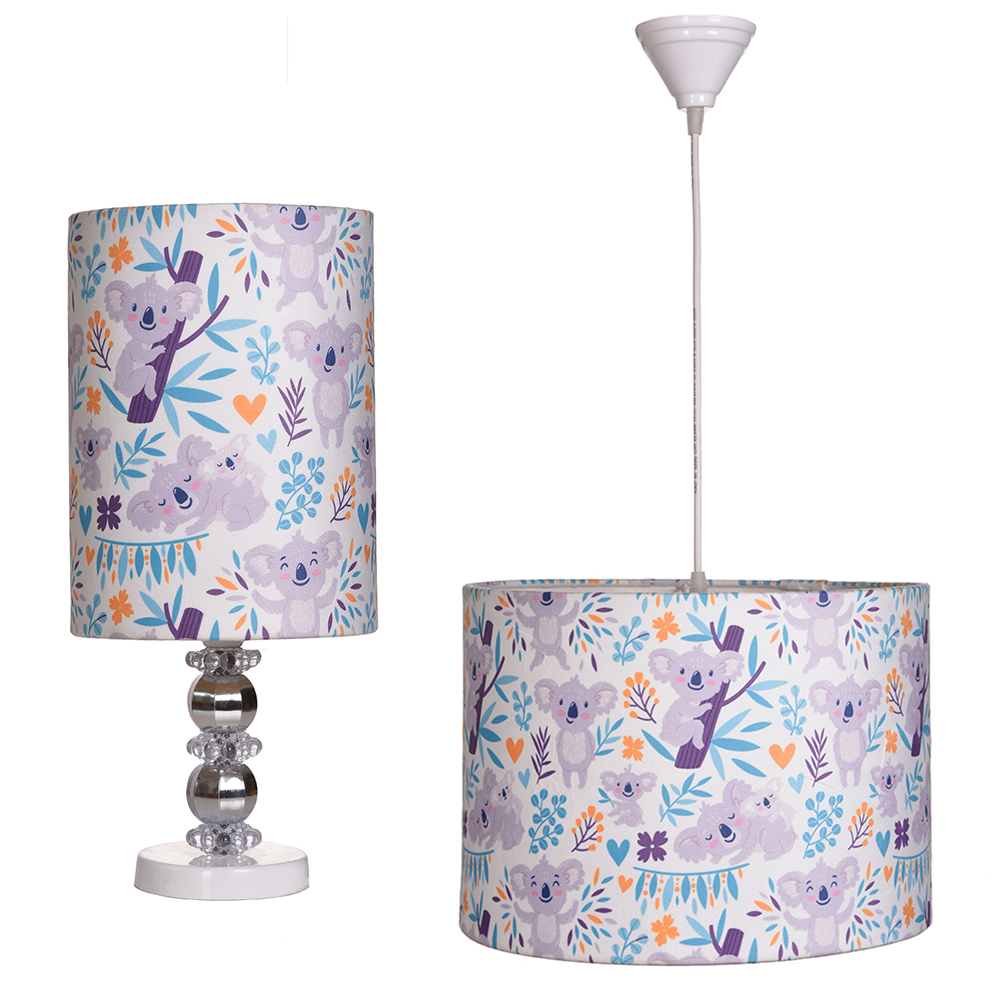 چراغ خواب اتاق کودک مدل خرس کوالا مجموعه 2 عددی