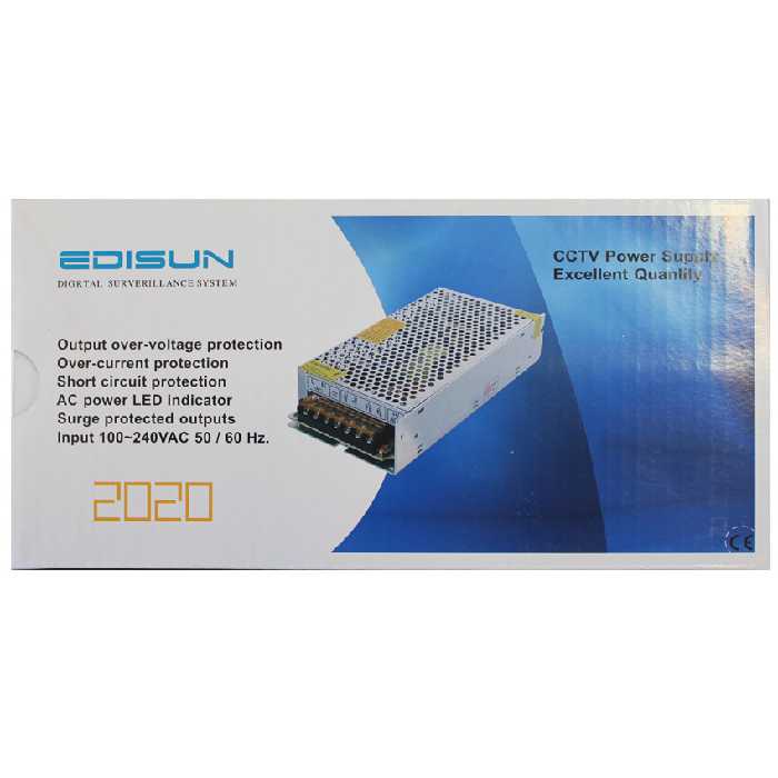 منبع تغذیه 12 ولت 30 آمپر ادیسون مدل S-360-12