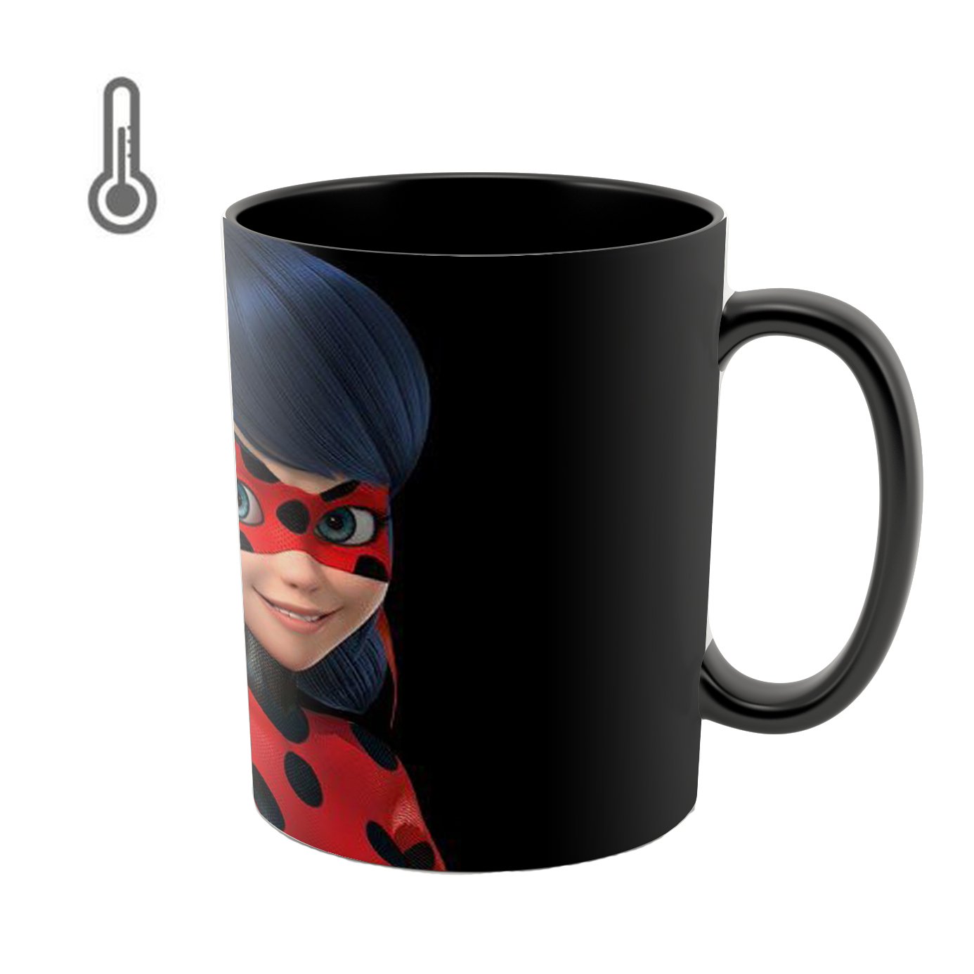 ماگ حرارتی طرح دختر کفشدوزکی مدل tj03