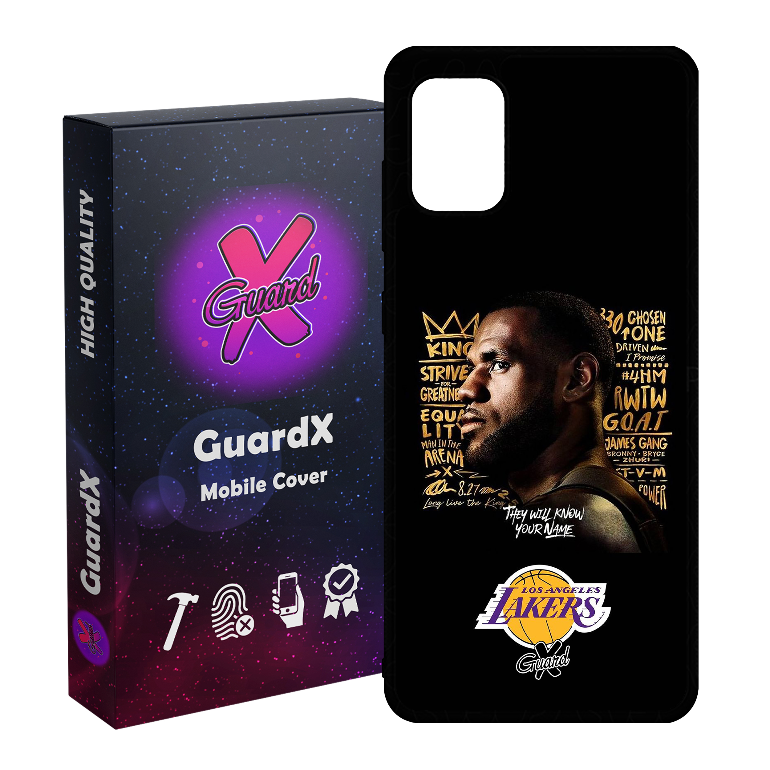 کاور گارد ایکس طرح Lebron James مدل Glass10120 مناسب برای گوشی موبایل سامسونگ Galaxy A31