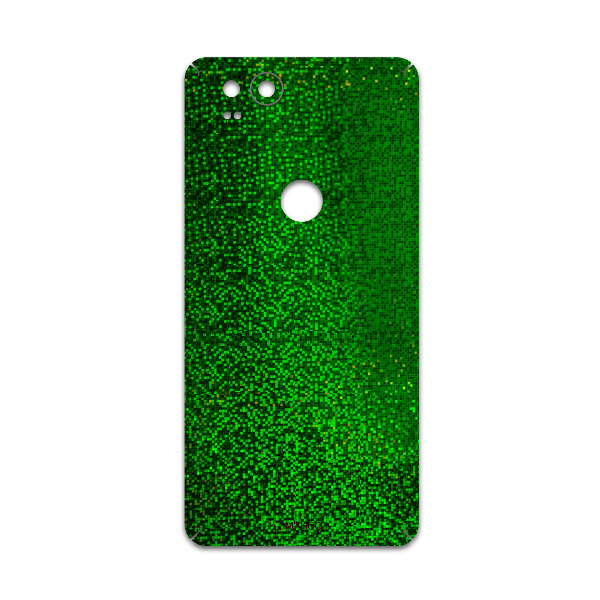برچسب پوششی ماهوت مدل Green-Holographic مناسب برای گوشی موبایل گوگل Pixel 2