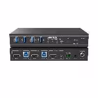 کی وی ام سوئیچ 2 پورت HDMI 2.0 و USB 3.0 فرانت FN-K3H21
