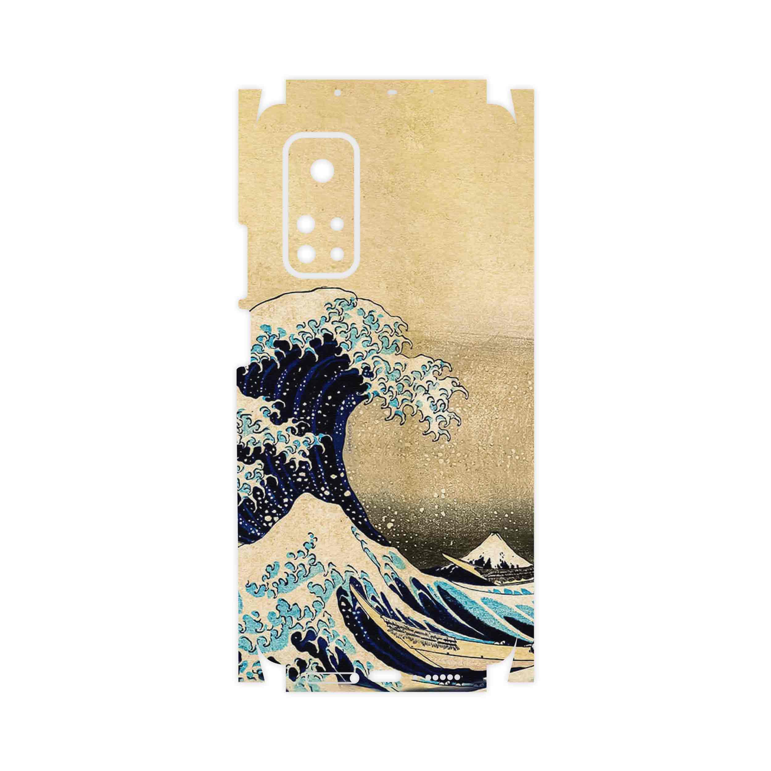 برچسب پوششی ماهوت مدل The Great Wave off Kanagawa of Hokusai-FullSkin مناسب برای گوشی موبایل شیائومی Mi 10T 5G