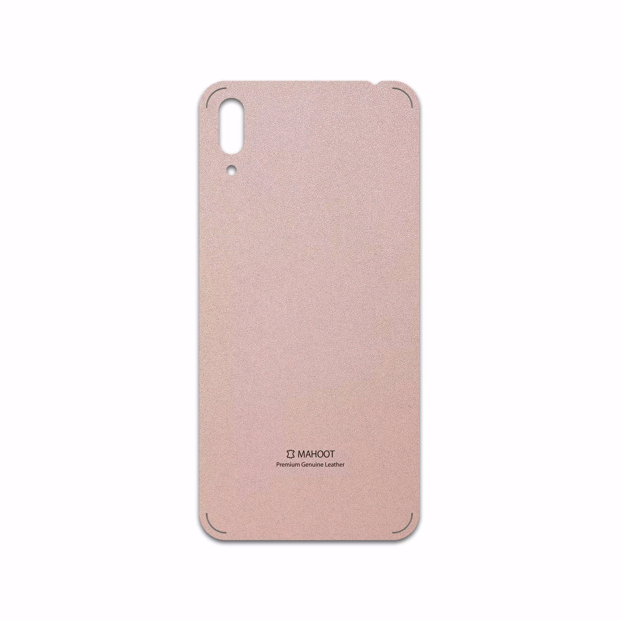 برچسب پوششی ماهوت مدل Rose Gold Leather مناسب برای گوشی موبایل هوآوی Y7 Pro 2019