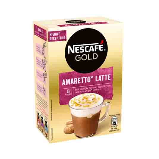 قهوه فوری نسکافه مدل amaretto latte | قهوه فوری نسکافه اورجینال | فروشگاه کافی سل