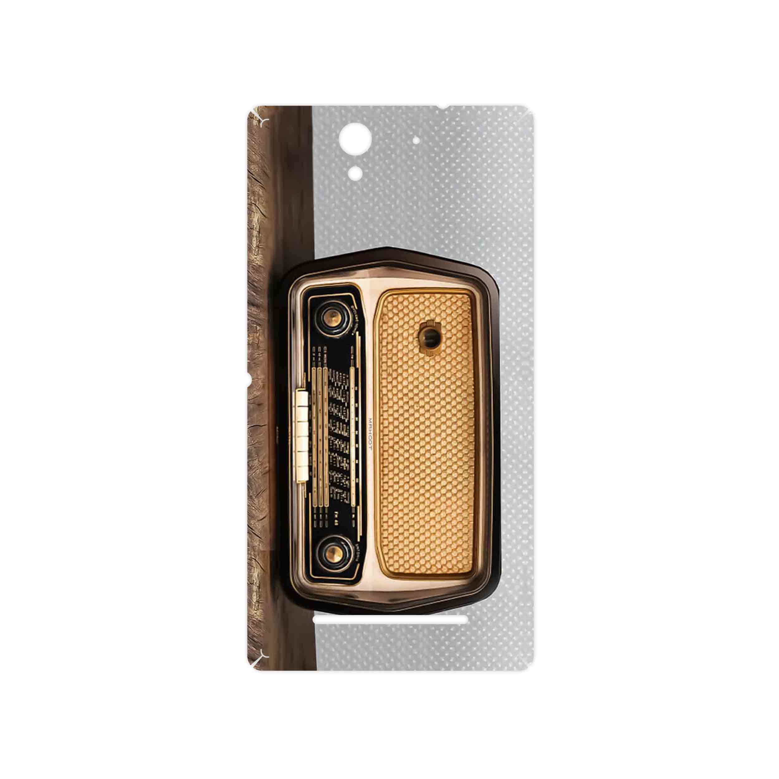برچسب پوششی ماهوت مدل Radio Nostalgia مناسب برای گوشی موبایل سونی Xperia C3 Dual