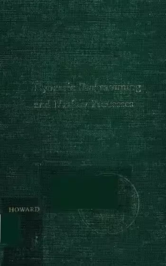 خرید و دانلود نسخه کامل کتاب Dynamic programming and Markov processes