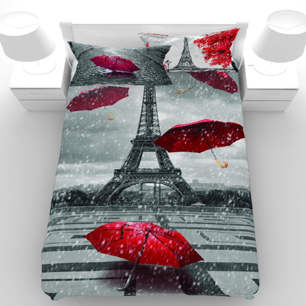 سرویس خواب مدل EIFFEL AT RAIN یک نفره 5 تکه