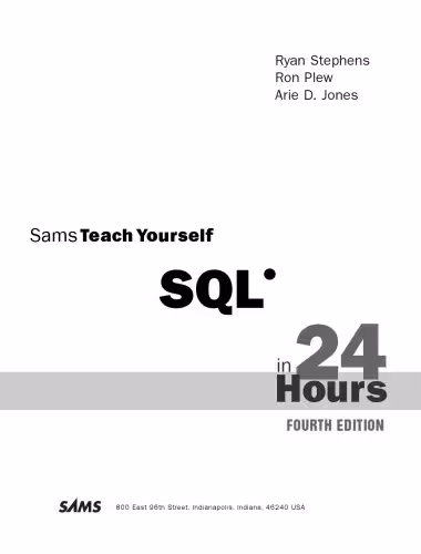 خرید و دانلود نسخه کامل کتاب Sams teach yourself SQL in 24 hours