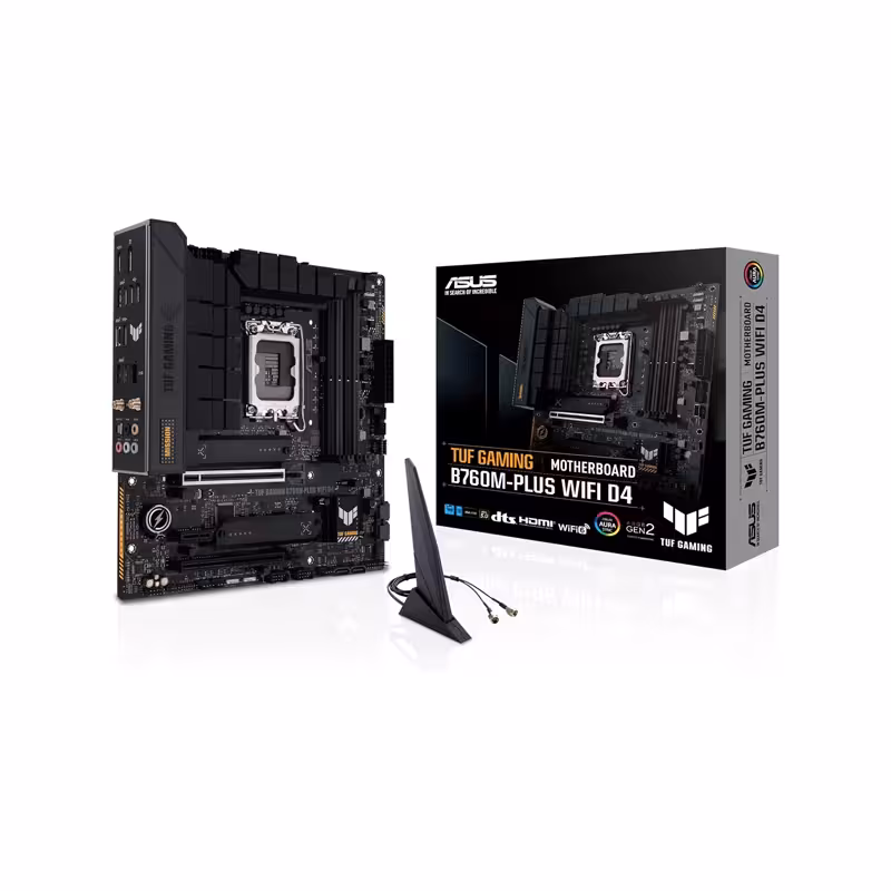 TUF B760M PLUS WIFI D4 | پایدار، آماده گیمینگ حرفه‌ای