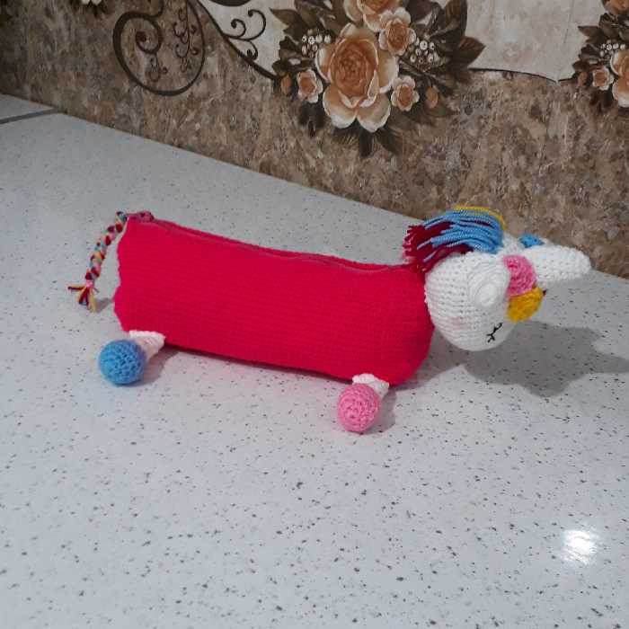 جامدادی -جامدادی تک شاخ-جامدادی بافتنی عروسکی تکشاخ 