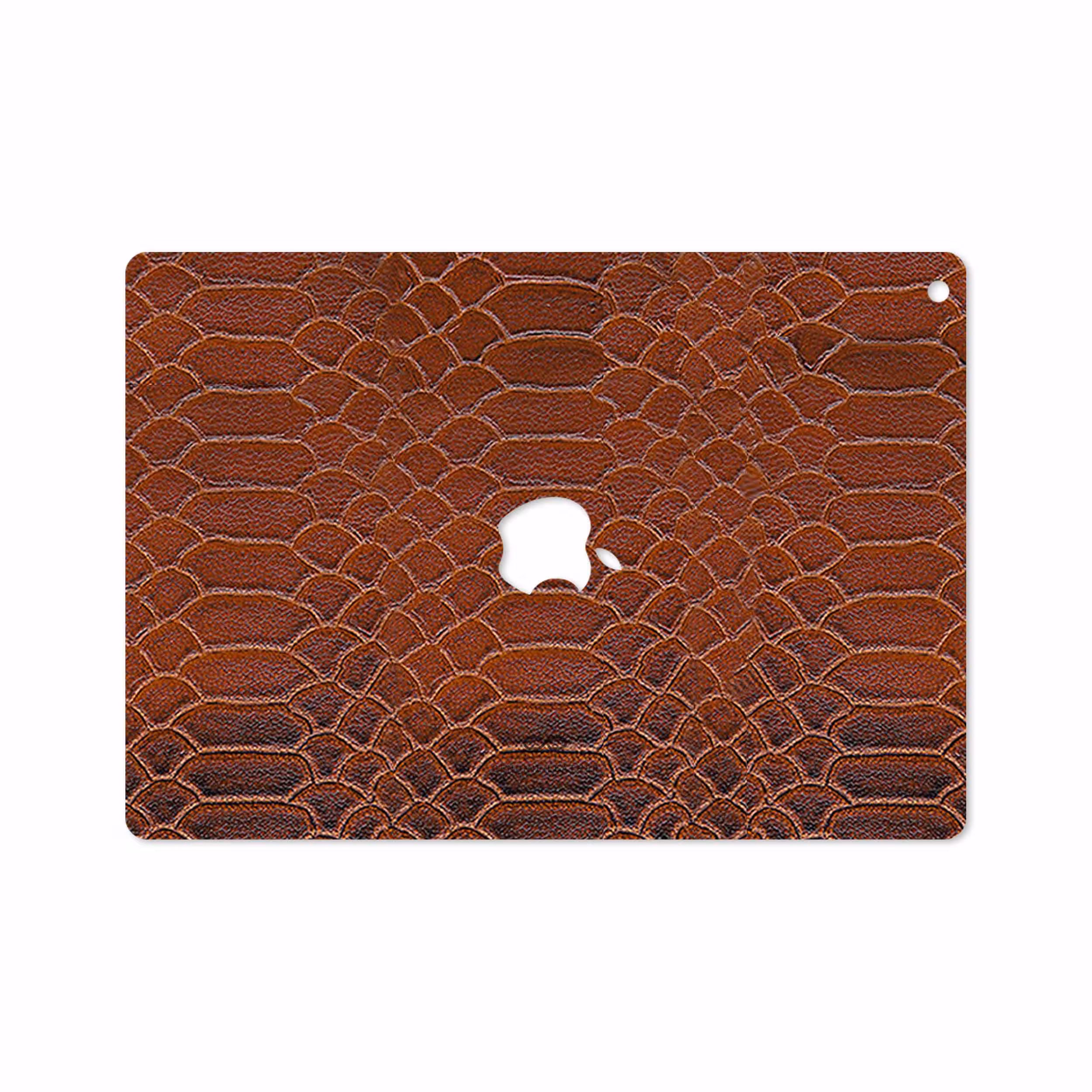 برچسب پوششی ماهوت مدل Brown-Snake-Leather مناسب برای تبلت اپل iPad 9.7 (GEN 5) 2017 A1822