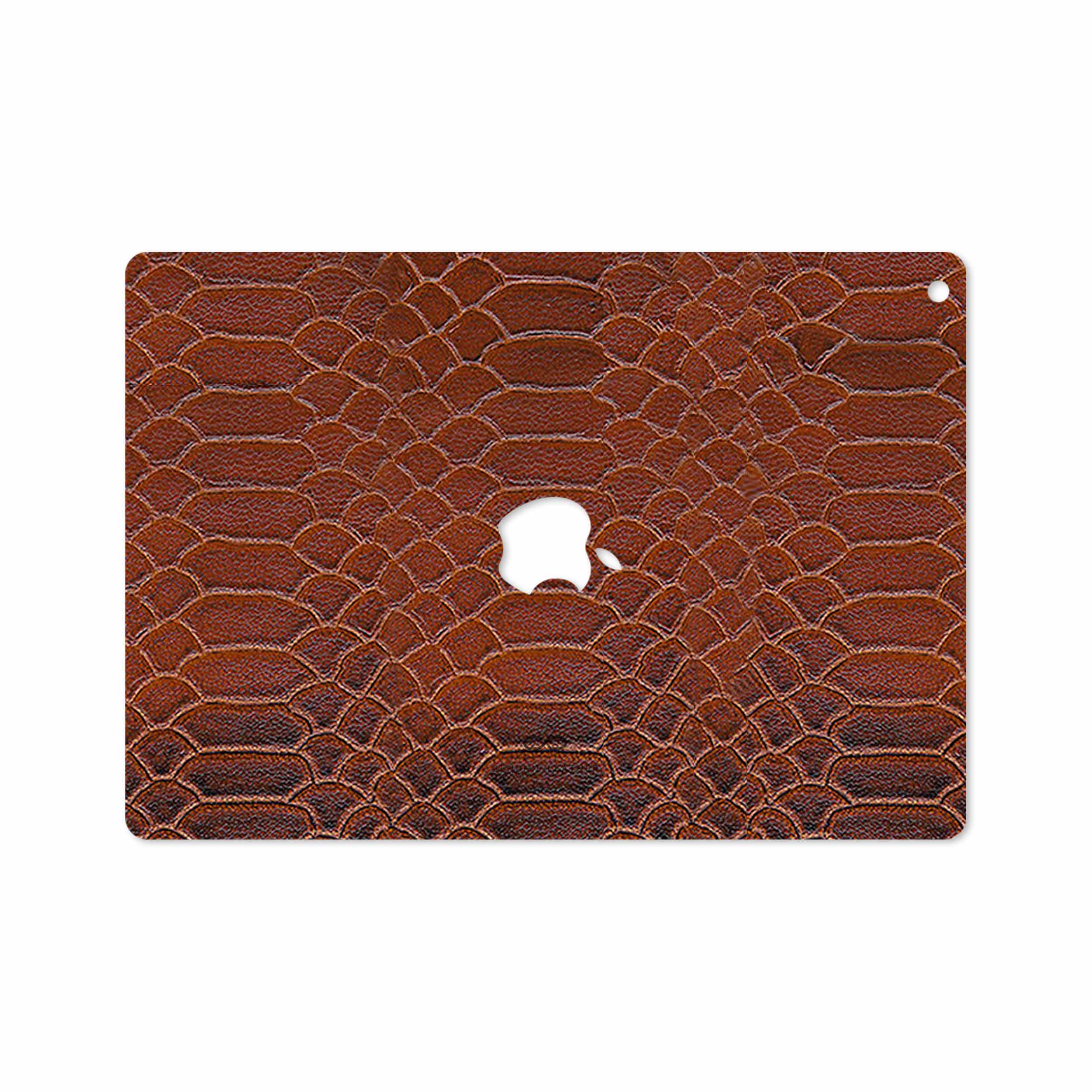برچسب پوششی ماهوت مدل Brown-Snake-Leather مناسب برای تبلت اپل iPad 9.7 (GEN 5) 2017 A1822