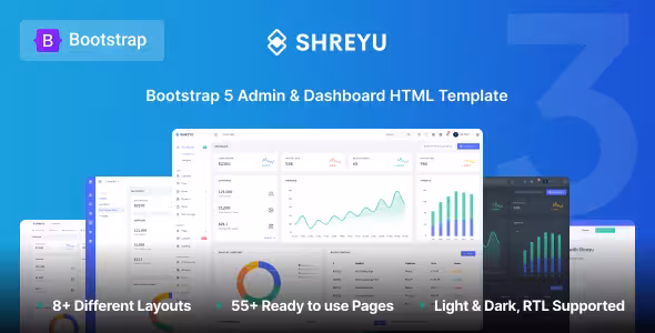 دانلود قالب مدیریت Shreyu