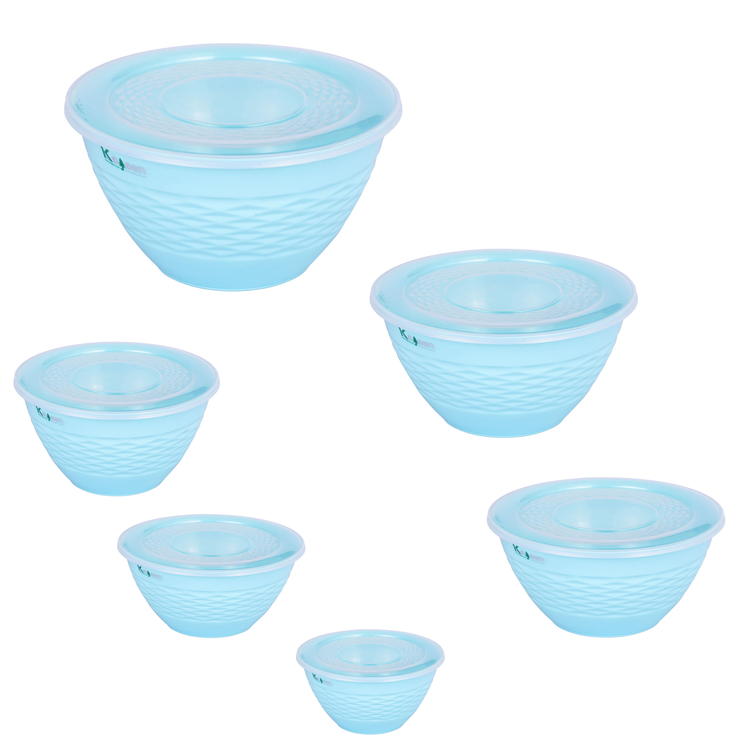   ظرف نگهدارنده کاجین مدل الماس مجموعه 6 عددی