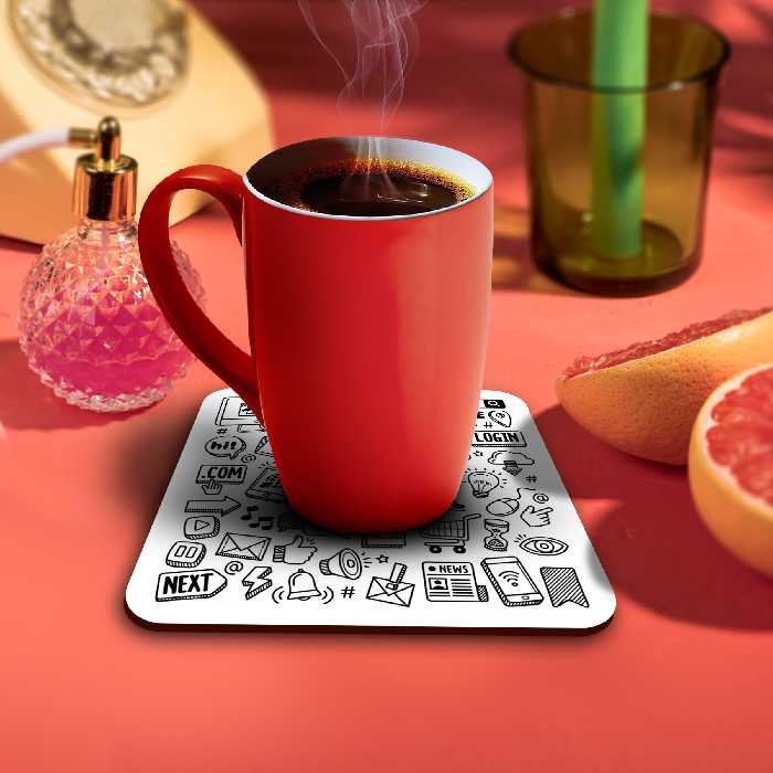 زیر لیوانی لوکسینو مدل It کد Internet_11:11