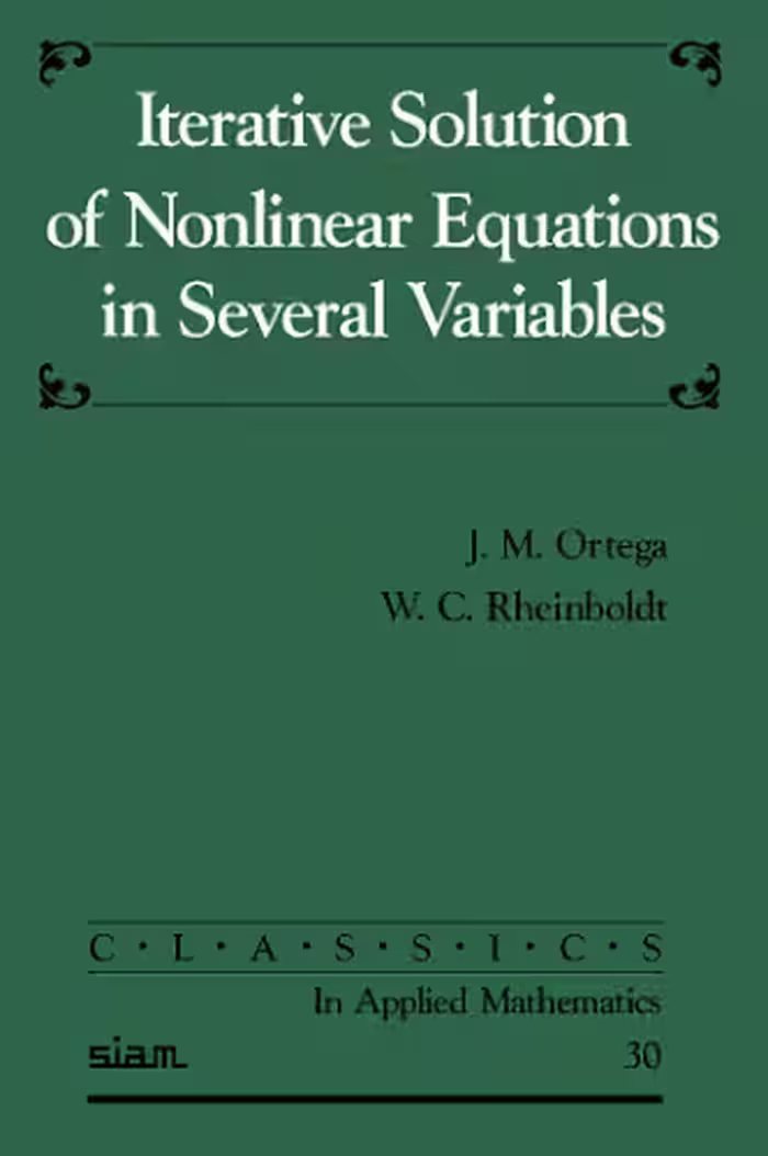 خرید و دانلود نسخه کامل کتاب Iterative solution of nonlinear equations in several variables