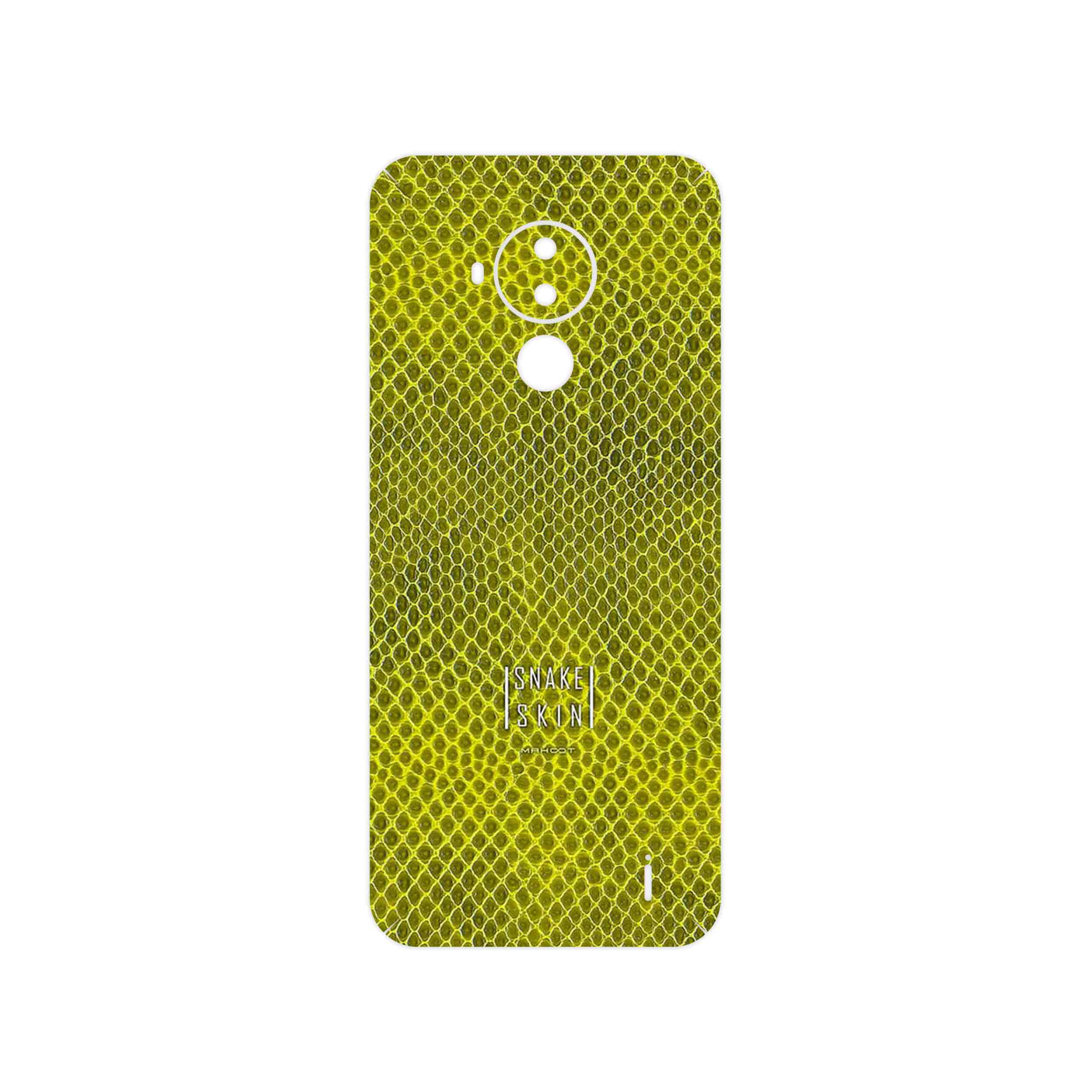 برچسب پوششی ماهوت مدل Yellow Snake Skin مناسب برای گوشی موبایل نوکیا C30