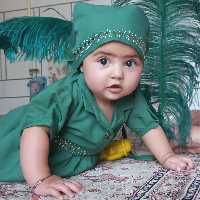 لباس دخترانه با شلوار و روسری