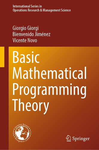 خرید و دانلود نسخه کامل کتاب Basic Mathematical Programming Theory