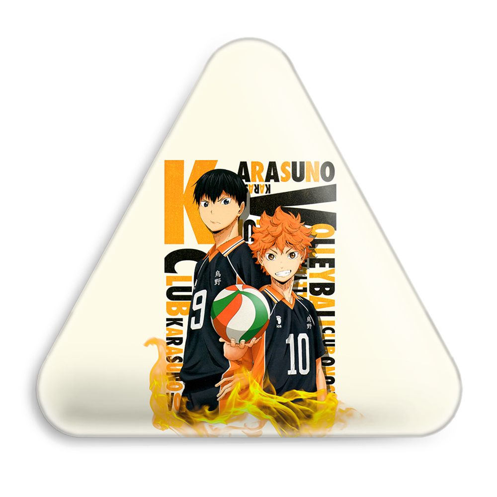 پیکسل خندالو طرح انیمه آبشار سرنوشت هایکیو کاگیاما مدل مثلثی کد 10085