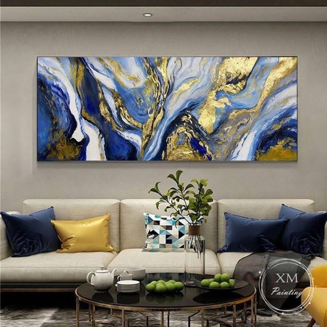 تابلو نقاشی مدرن آبستره سایز 70 در  120