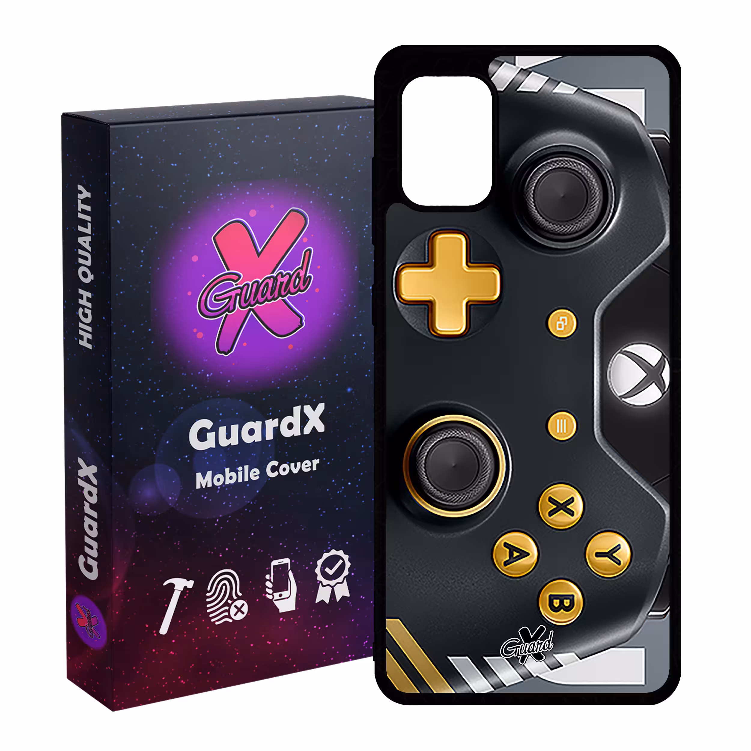 کاور گارد ایکس طرح XBox Conroller مدل Glass10090 مناسب برای گوشی موبایل سامسونگ Galaxy A31