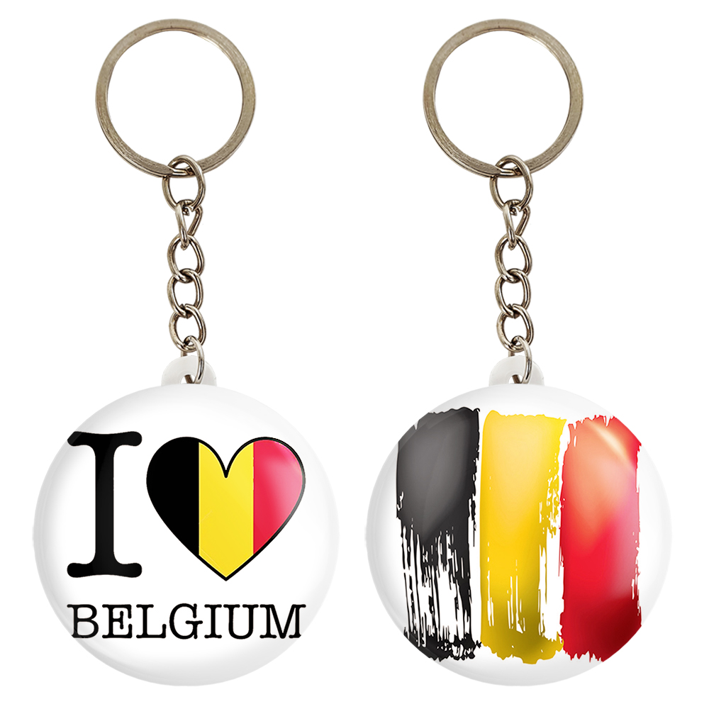 جاکلیدی خندالو مدل پرچم بلژیک کد 2070120703 مجموعه 2 عددی